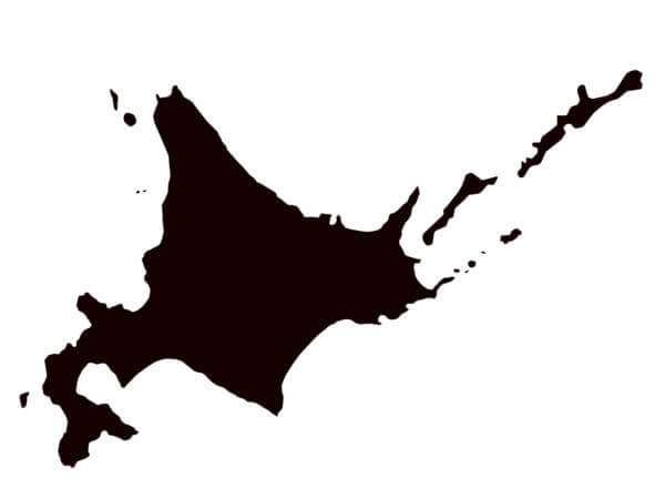 北海道地図のイラスト